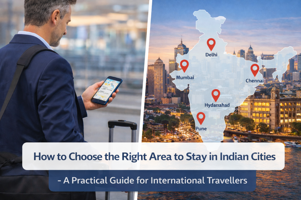 How to Choose the Right Area to Stay in Indian Metro Cities – A Practical Guide for International Travellers